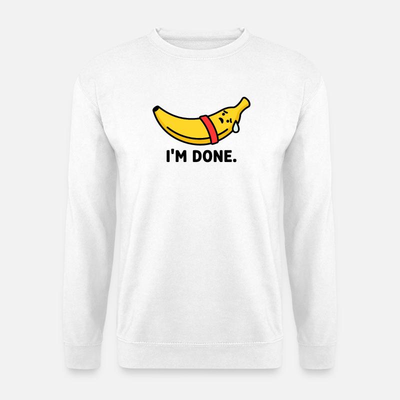 Das Workout Burnout Banana - Unisex Pullover - Weiß
