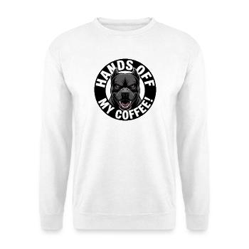 Hände Weg Von Meinem Kaffee - Unisex Pullover - Weiß - Vorne