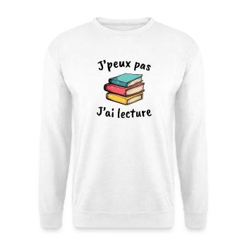 Bücher, Lesergeschenk-Idee, ich kann es nicht haben - Unisex Pullover - Weiß - Vorne