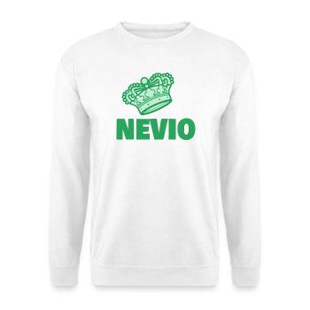 Nevio als Vorname - Unisex Pullover - Weiß - Vorne