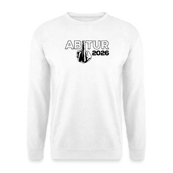 ABI 2026 Mittelfinger Abitur - Geschenk - Unisex Pullover - Weiß - Vorne