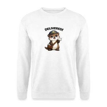 Otter Postman Delivers - Unisex Sweatshirt - white - Front