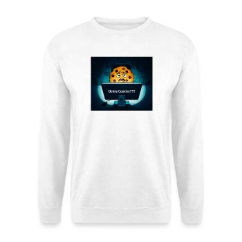 Shy Cookie at Computer - Unisex Sweatshirt - white - Front