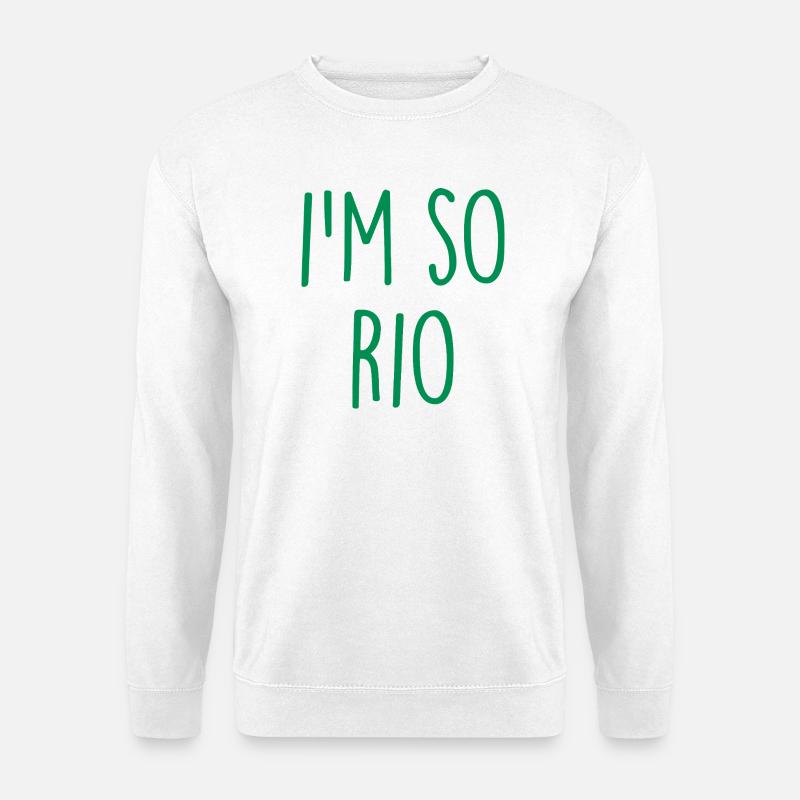 Rio de Janeiro Brazil Brasilien - Unisex Pullover - Weiß