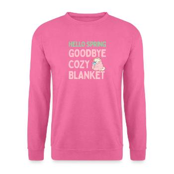 Bonjour printemps, adieu couverture chaude - Sweat-shirt Unisexe - rose - Devant