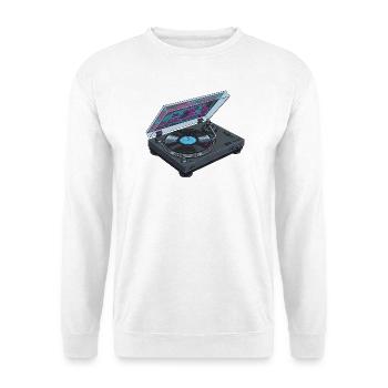 Modern Turntables Vinyl Records Vinyl Music Z - Unisex Sweatshirt - white - Front