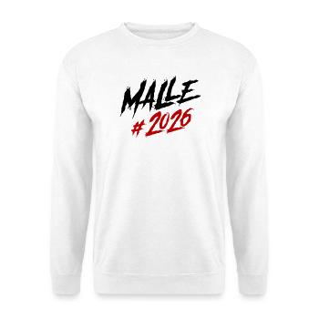 Malle 2026 Mallorca Team - Unisex Pullover - Weiß - Vorne
