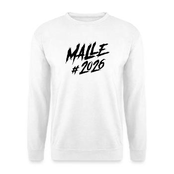 Malle 2026 Mallorca Team - Unisex Pullover - Weiß - Vorne