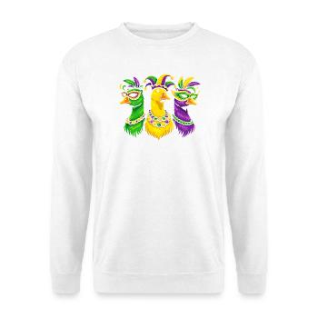 Karnevalstrio der Maskenvögel - Unisex Pullover - Weiß - Vorne