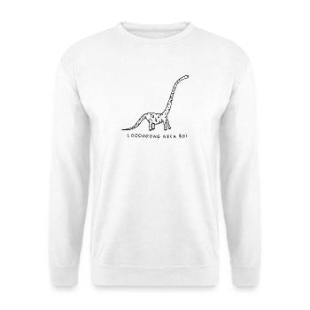 Loooooong_Neck_Boi - Unisex Pullover - Weiß - Vorne