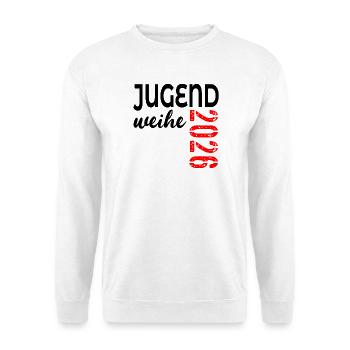 Dons pour la consécration de la jeunesse 2026 - Sweat-shirt Unisexe - blanc - Devant