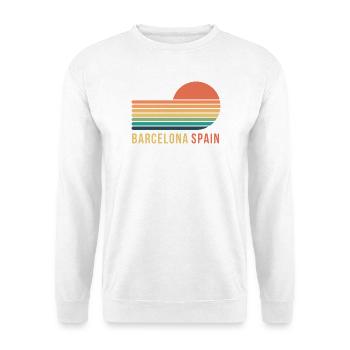 Barcelona - Unisex Sweatshirt - white - Front