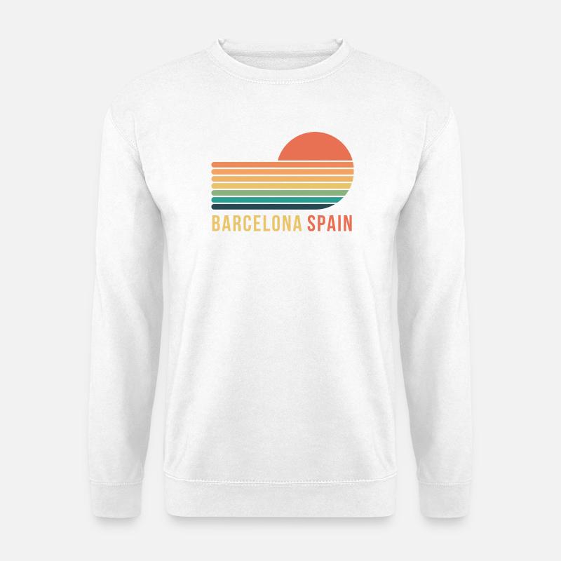 Barcelona - Unisex Pullover - Weiß