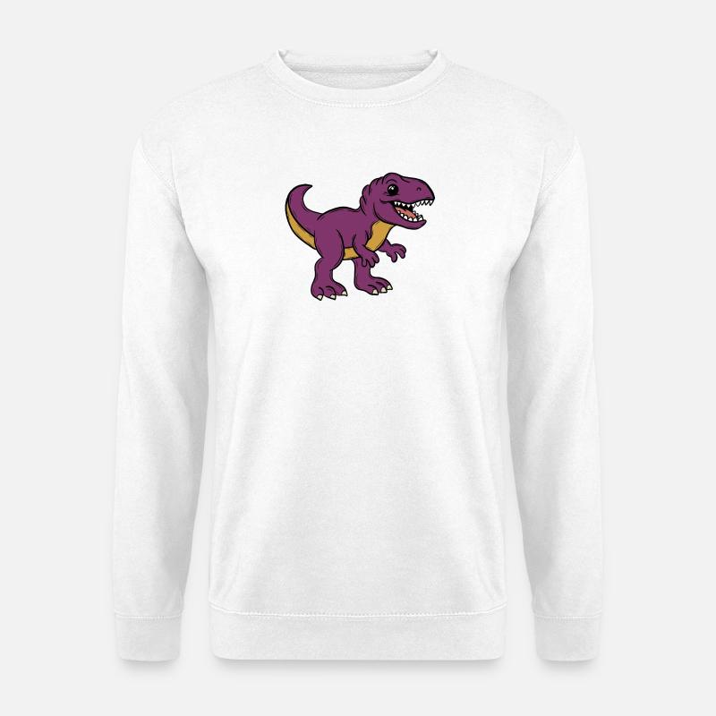 Dino - Unisex Pullover - Weiß