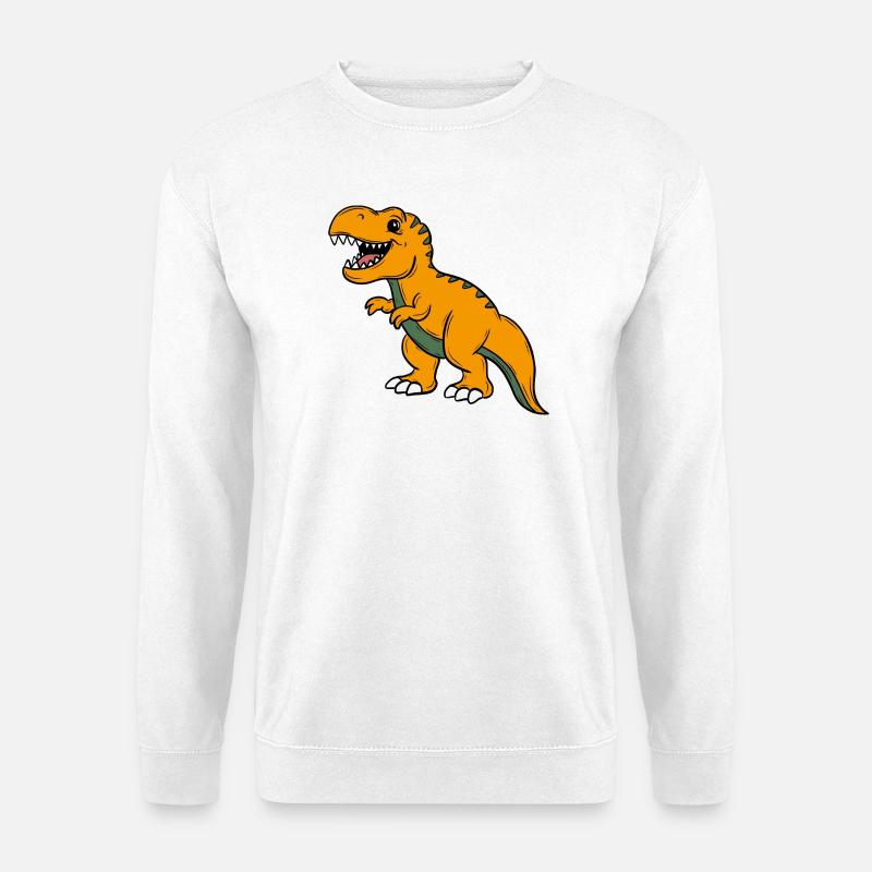 Dino  - Unisex Pullover - Weiß