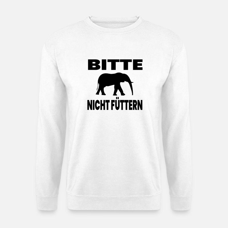 Elefant - Unisex Pullover - Weiß