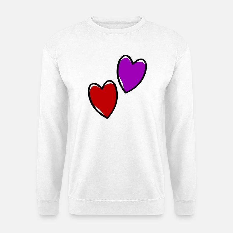 Herzen Liebe - Unisex Pullover - Weiß