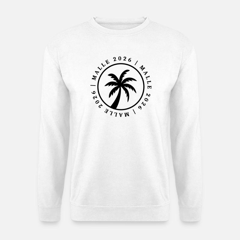 Malle 2026 Palm Tree Circle - Unisex Sweatshirt - white