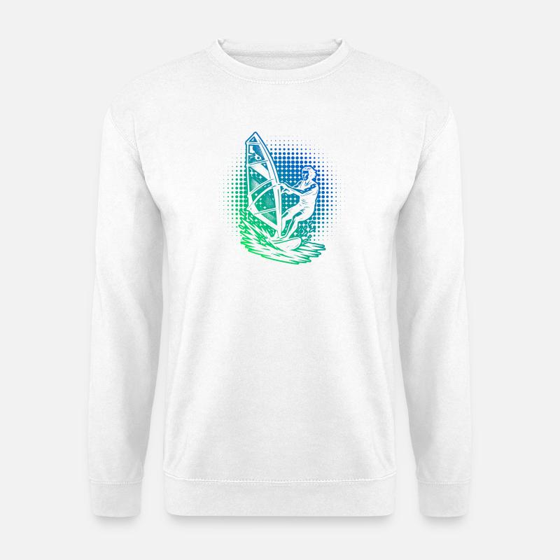 Compact windsurfing design for windsurfing - Unisex Sweatshirt - white
