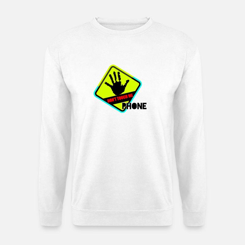 Hand weg! Kein Handy-Touch - Unisex Pullover - Weiß