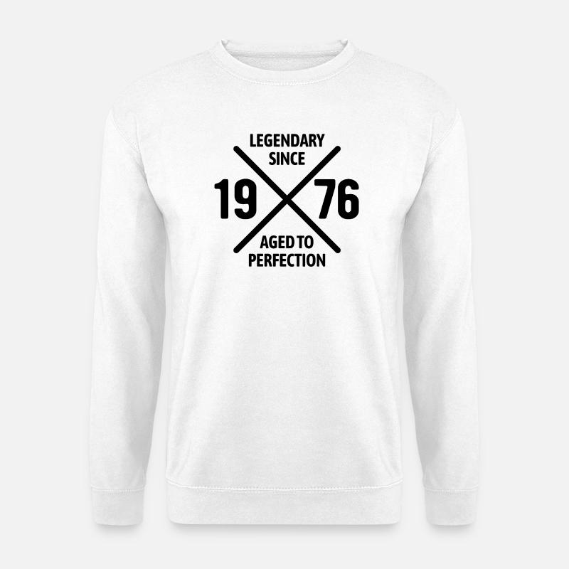 Legendary since 1976 | Aged to perfection - Unisex Pullover - Weiß