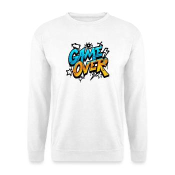 Game Over Graffiti Splash Tee - Unisex Pullover - Weiß - Vorne