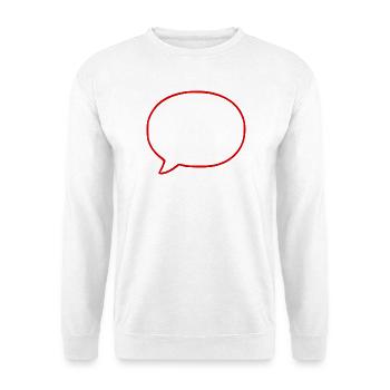 Personnalisez votre propre bande dessinée en bulles de dialogue - Sweat-shirt Unisexe - blanc - Devant