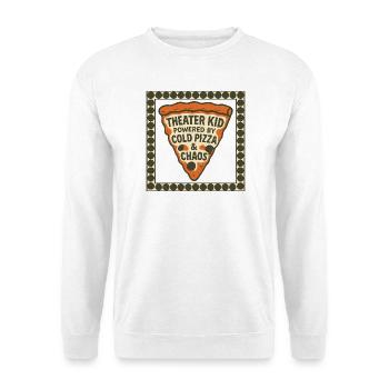 Theater Kid Pizza Chaos - Unisex Pullover - Weiß - Vorne
