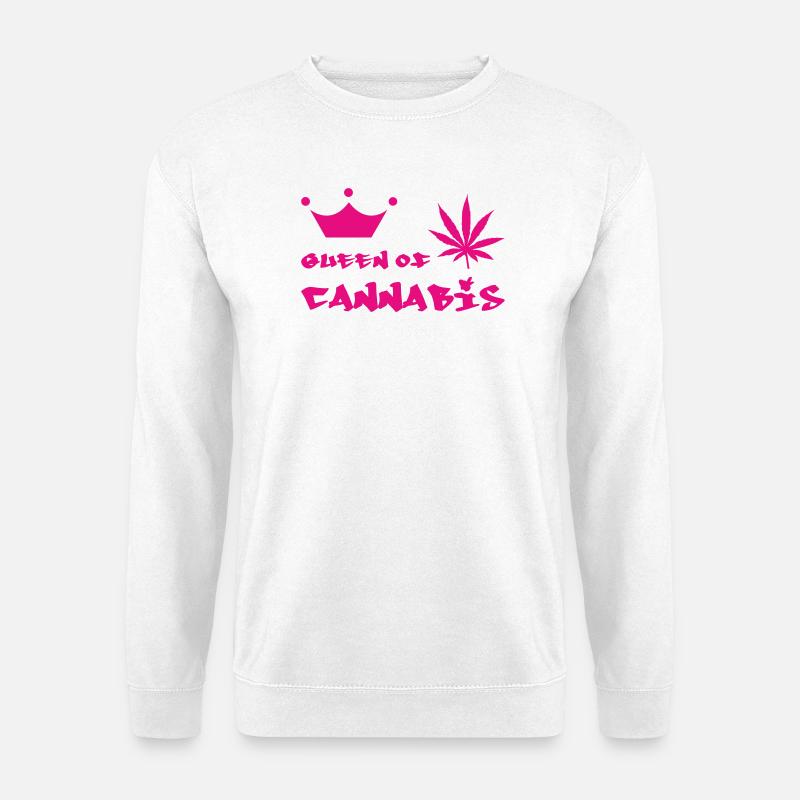 Königin des Cannabis - Unisex Pullover - Weiß