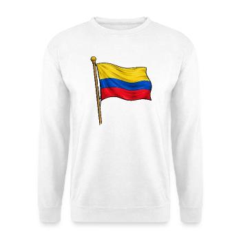 Kolumbien Flagge - Unisex Pullover - Weiß - Vorne