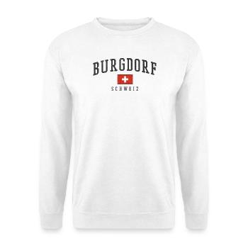 Burgdorf Switzerland Emblem - Unisex Sweatshirt - white - Front