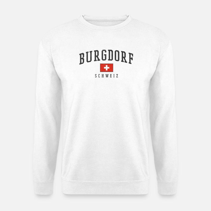 Burgdorf Schweiz Emblem - Unisex Pullover - Weiß