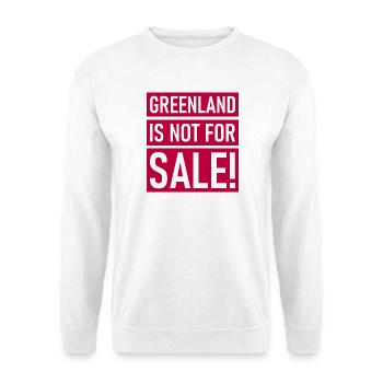 Le Groenland n’est pas à vendre - Groenland - Danemark - Sweat-shirt Unisexe - blanc - Devant