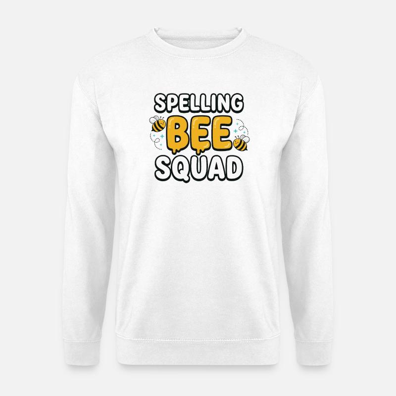 Spelling Bee Squad Cute Bee Team - Unisex Pullover - Weiß