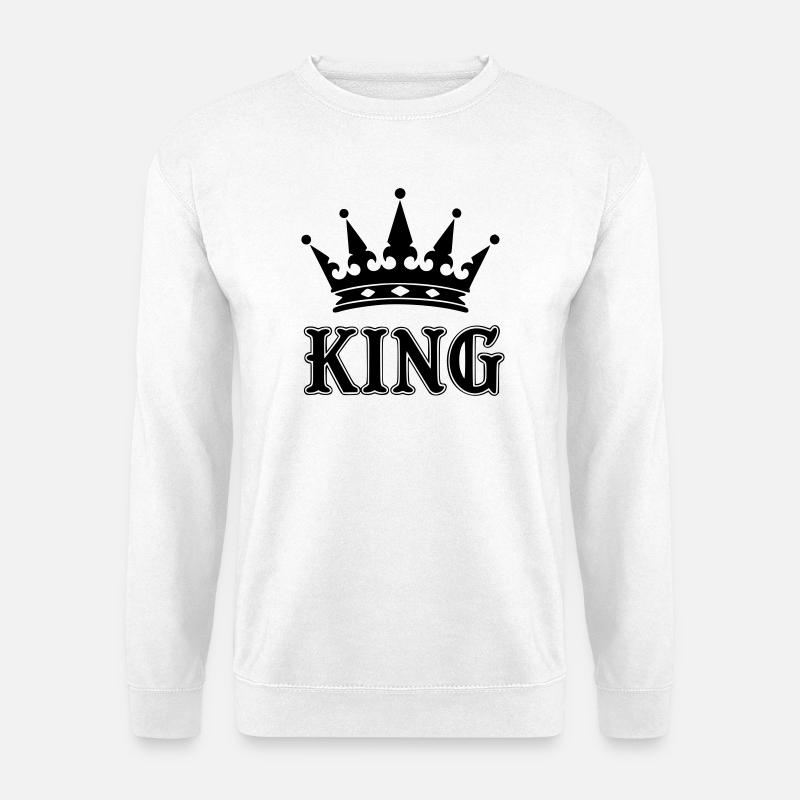 Crown king - Unisex Sweatshirt - white