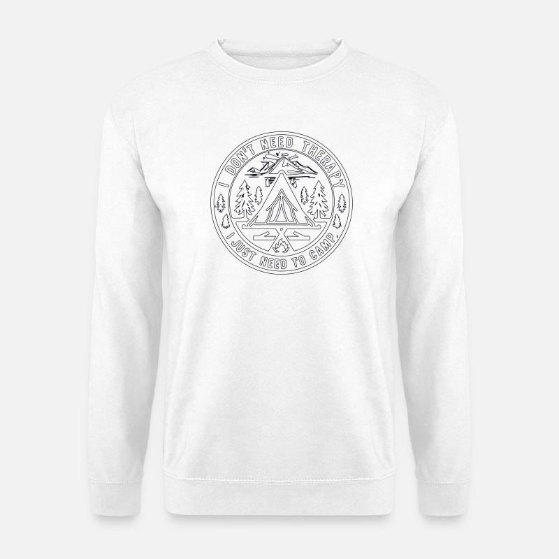 Zeltabenteuer am Berg - Unisex Pullover - Weiß