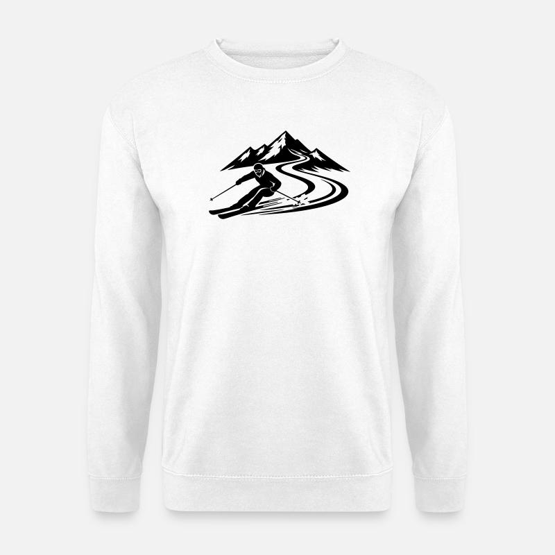 Ski Berge Piste - Unisex Pullover - Weiß