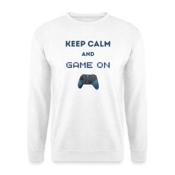 Reste calme et continue le jeu - Sweat-shirt Unisexe - blanc - Devant