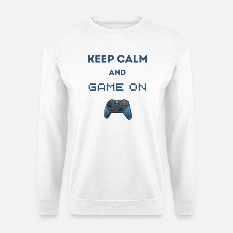 Reste calme et continue le jeu - Sweat-shirt Unisexe - blanc