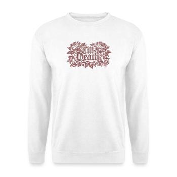 Till Death Florale Gothic | Valentins Tag - Unisex Pullover - Weiß - Vorne