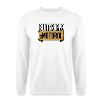 Groupe sanguin : conception du tournevis à huile moteur - Sweat-shirt Unisexe - blanc - Devant