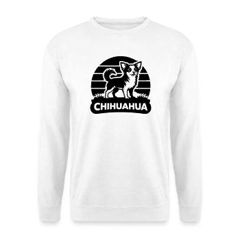 Chihuahua Silhouette - Sweat-shirt Unisexe - blanc - Devant