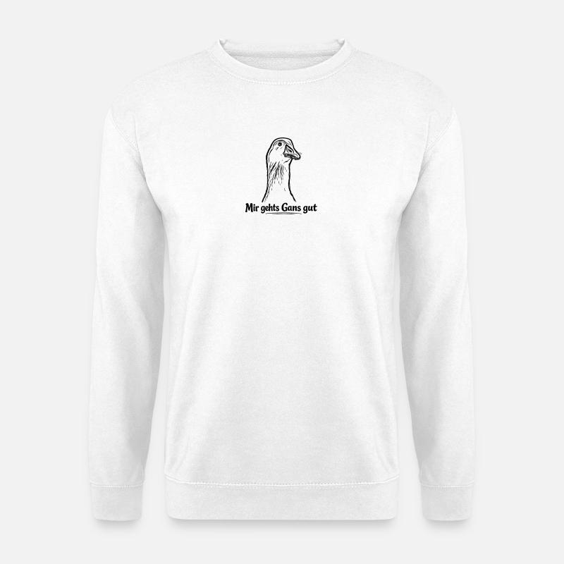 Gans - Unisex Pullover - Weiß