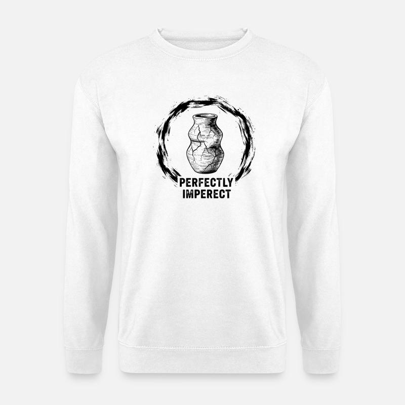Perfectly Imperfect Vase - Unisex Pullover - Weiß