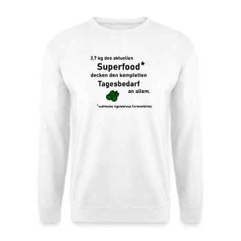 Daily Requirement Superfood - Unisex Sweatshirt - white - Front