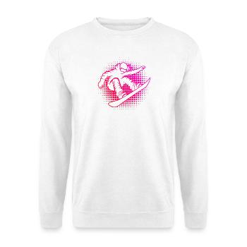Snowboard Love to Dress Up for Women - Unisex Sweatshirt - white - Front