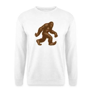Sasquatch Bigfoot Walking  - Unisex Sweatshirt - white - Front