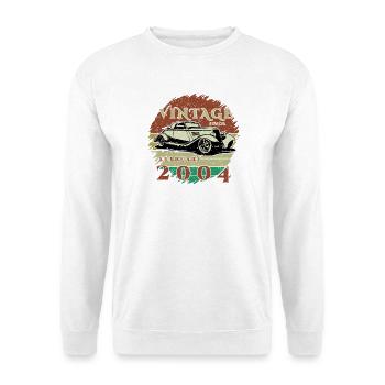 22e anniversaire - Classique - Vintage depuis 02/2004 - Sweat-shirt Unisexe - blanc - Devant
