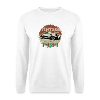45e anniversaire - Classic - Vintage depuis 02/1981 - Sweat-shirt Unisexe - blanc - Devant