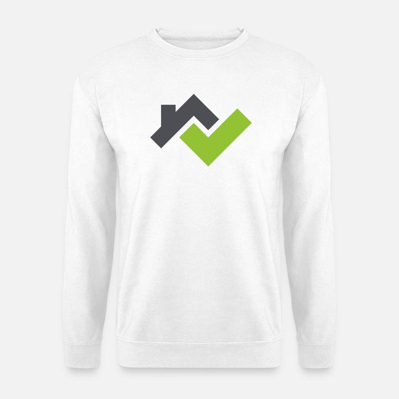 Logo für einen Dachdecker - Unisex Pullover - Weiß
